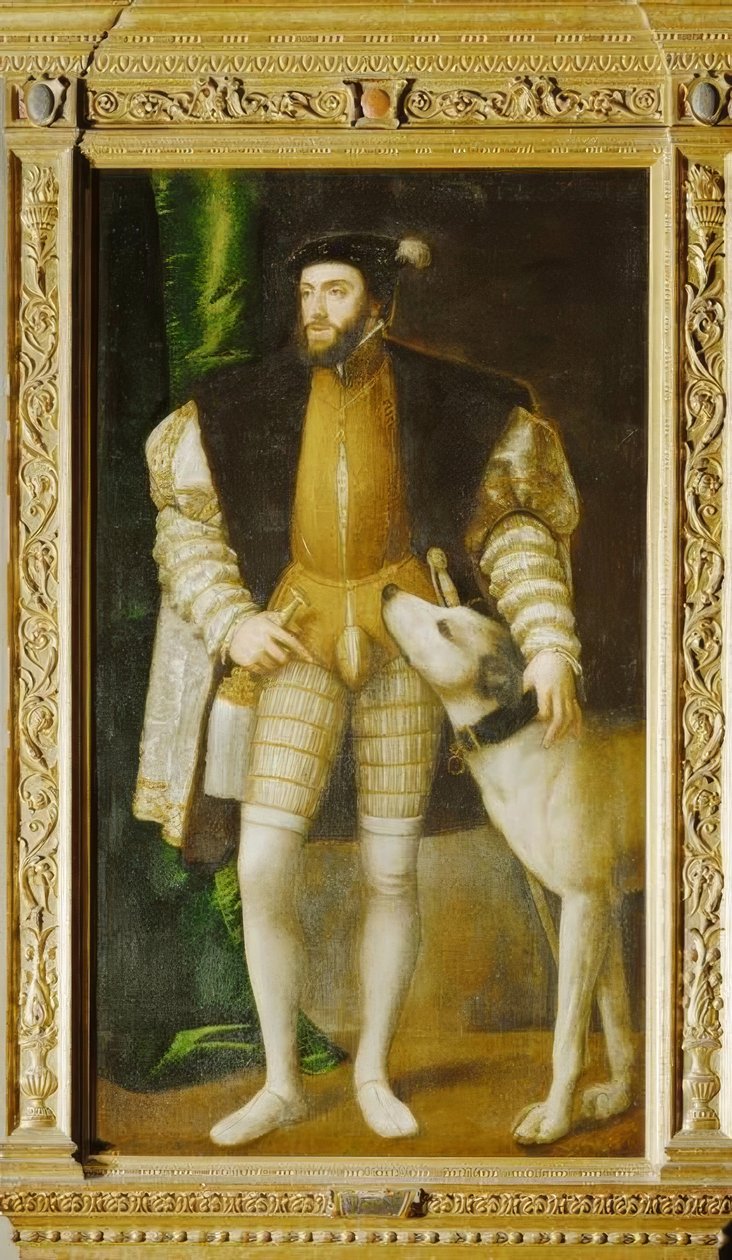 V. Károly Ulmer masztiffal alkotó: Tiziano Vecelli