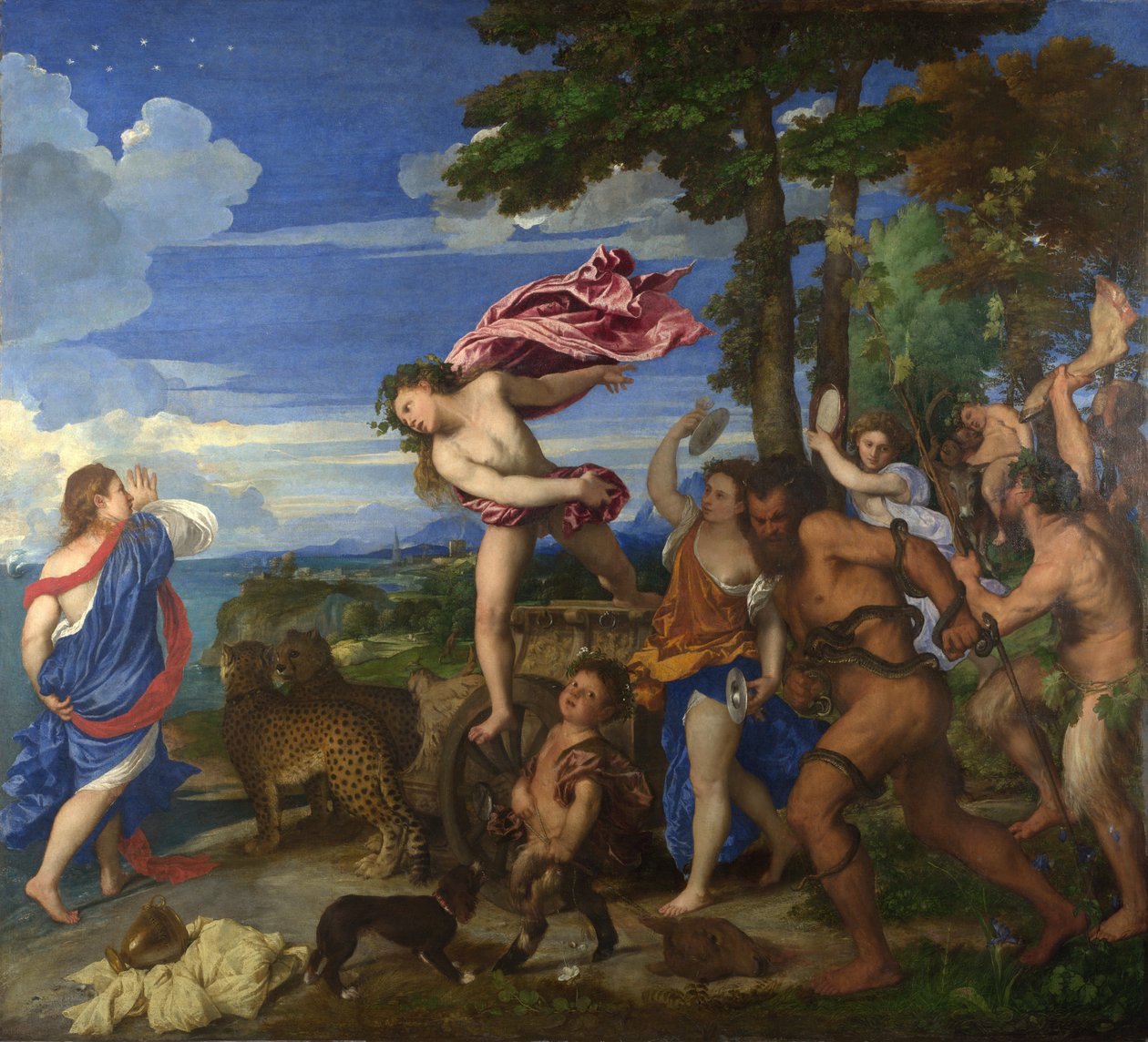Bacchus és Ariadne alkotó: Tiziano Vecelli