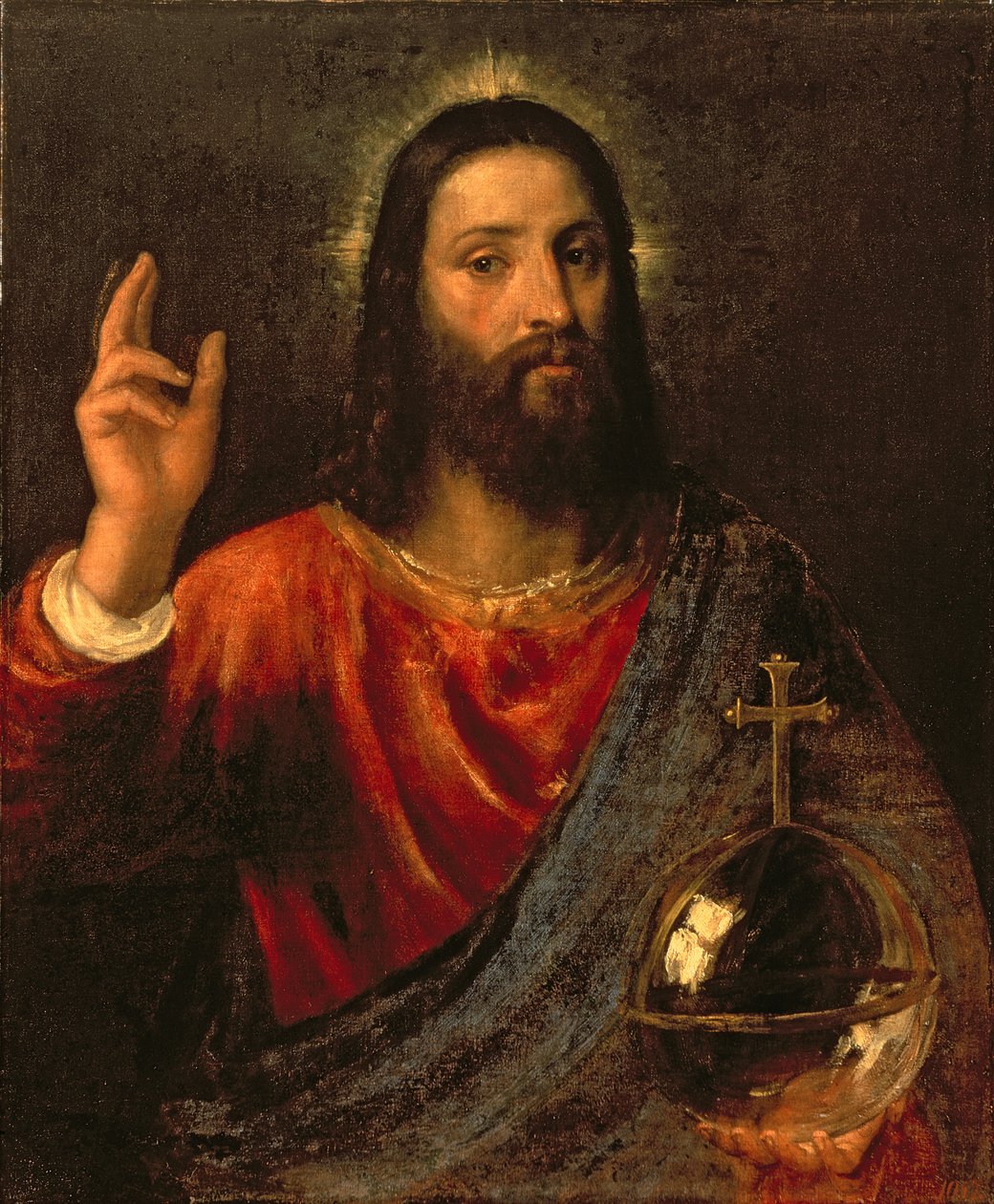 Megváltó Krisztus, 1570 körül alkotó: Tiziano Vecelli