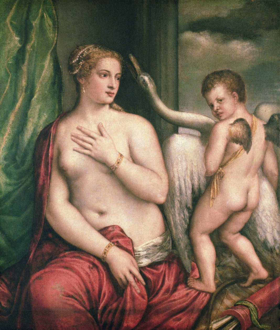 Léda és a hattyú alkotó: Tiziano Vecelli