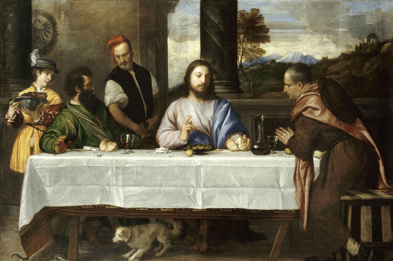 Zarándokok Emmausból alkotó: Tiziano Vecelli
