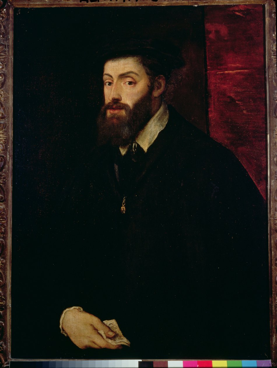 V. Károly portréja (1500-58) alkotó: Tiziano Vecelli