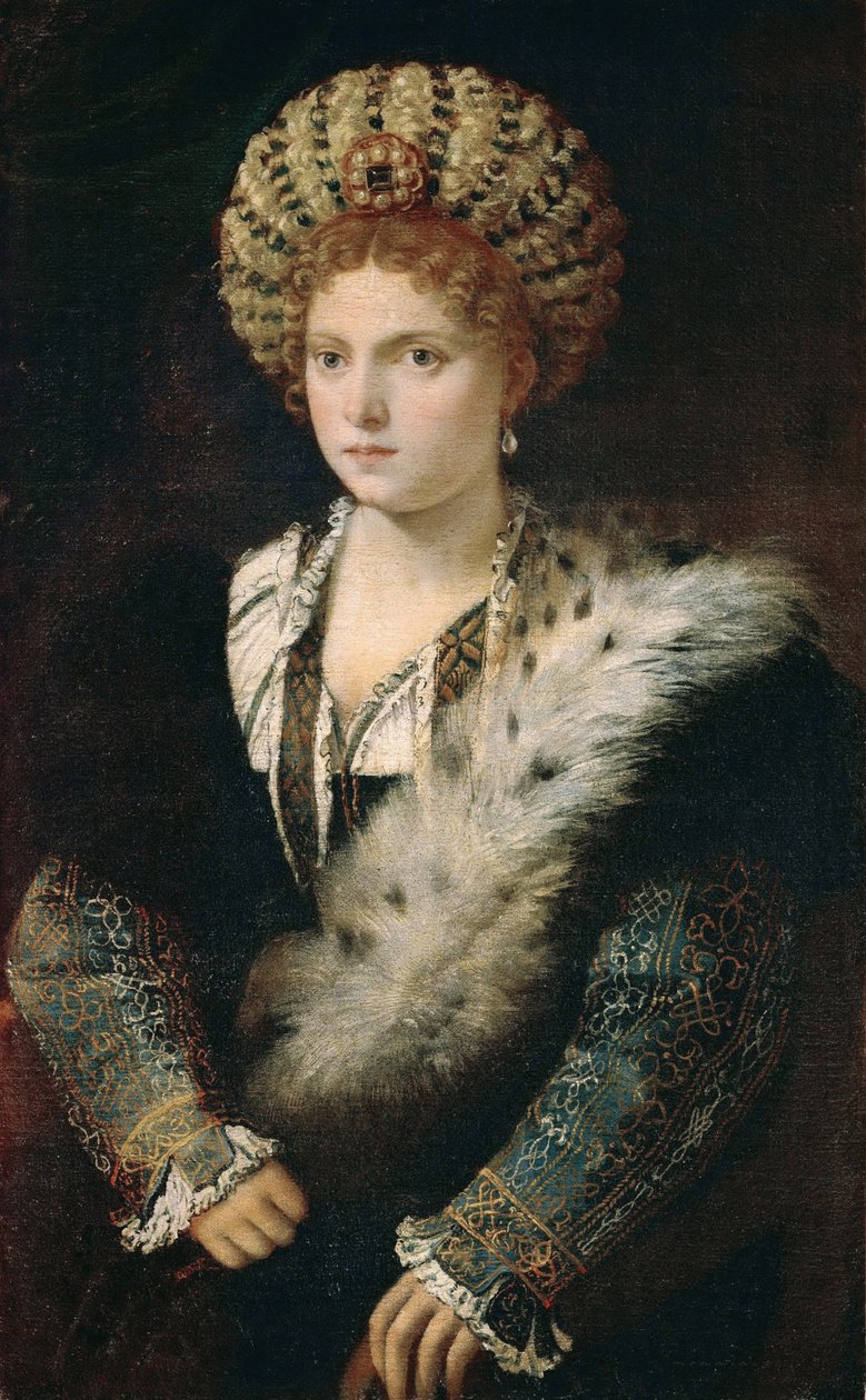 Isabella dEste portréja alkotó: Tiziano Vecelli