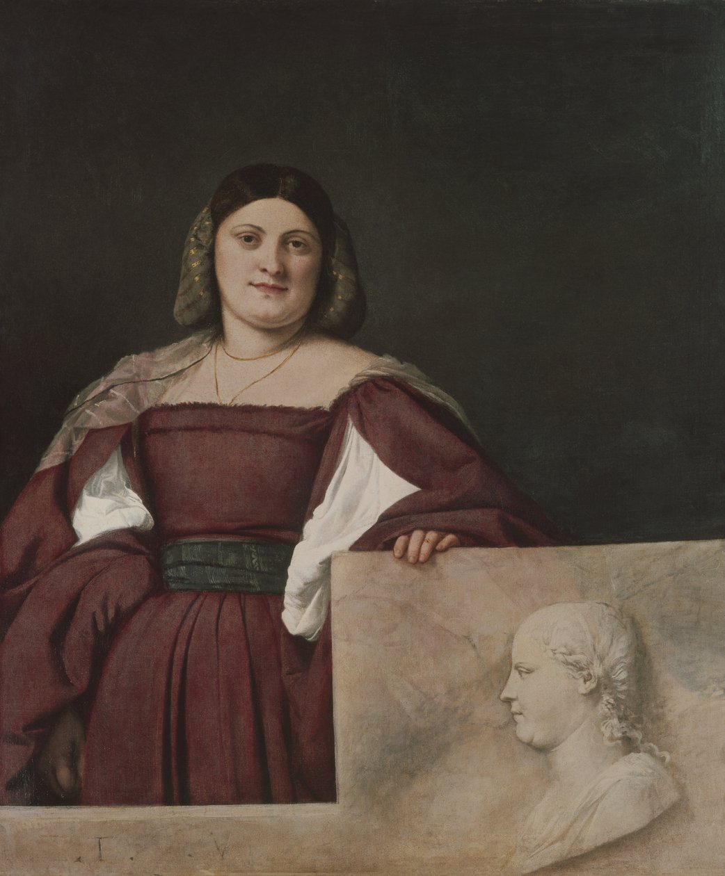 Hölgy portréja (La Schiavona), 1510-12 körül alkotó: Tiziano Vecelli