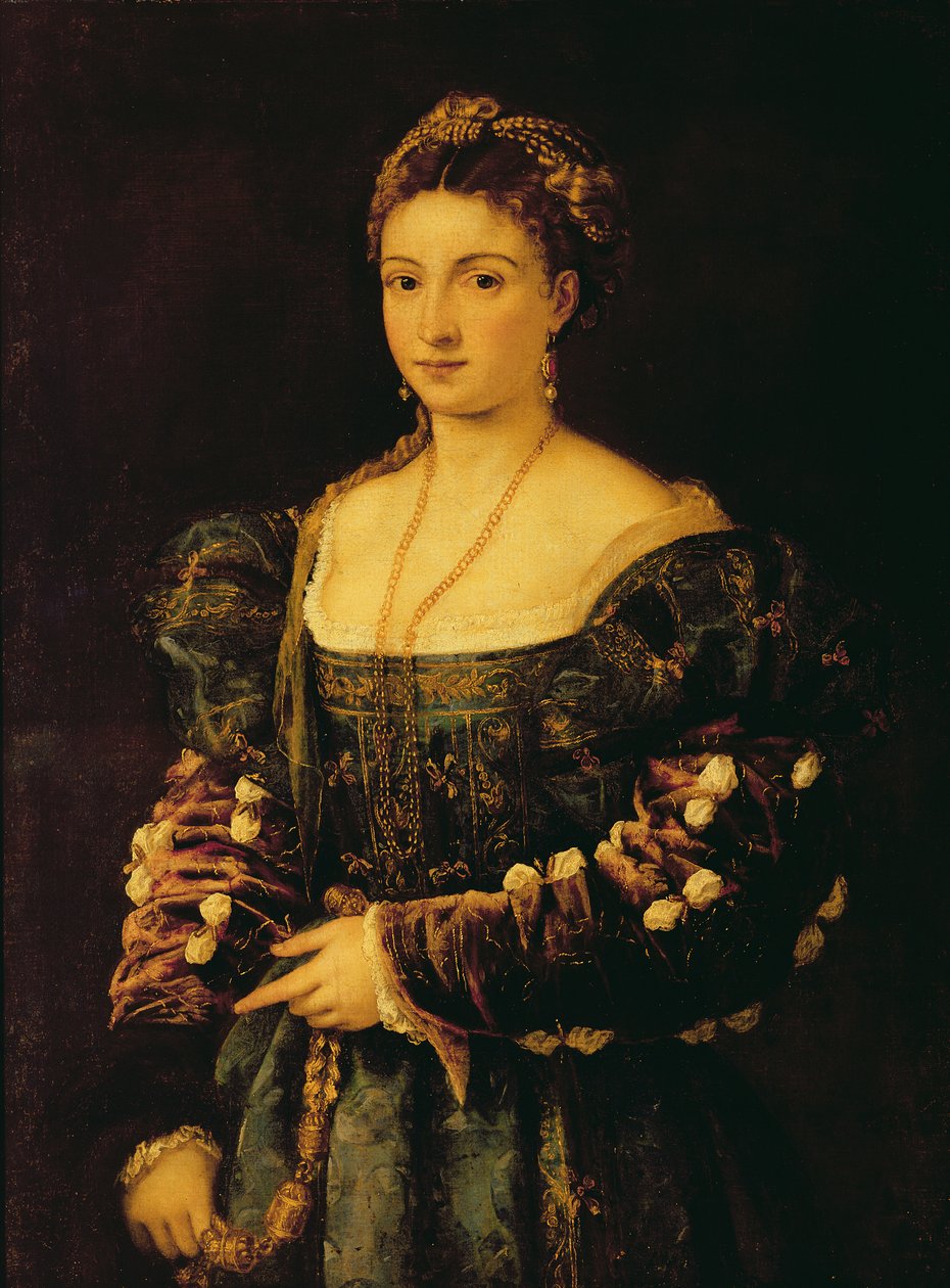Egy nő portréja, La Bella alkotó: Tiziano Vecelli