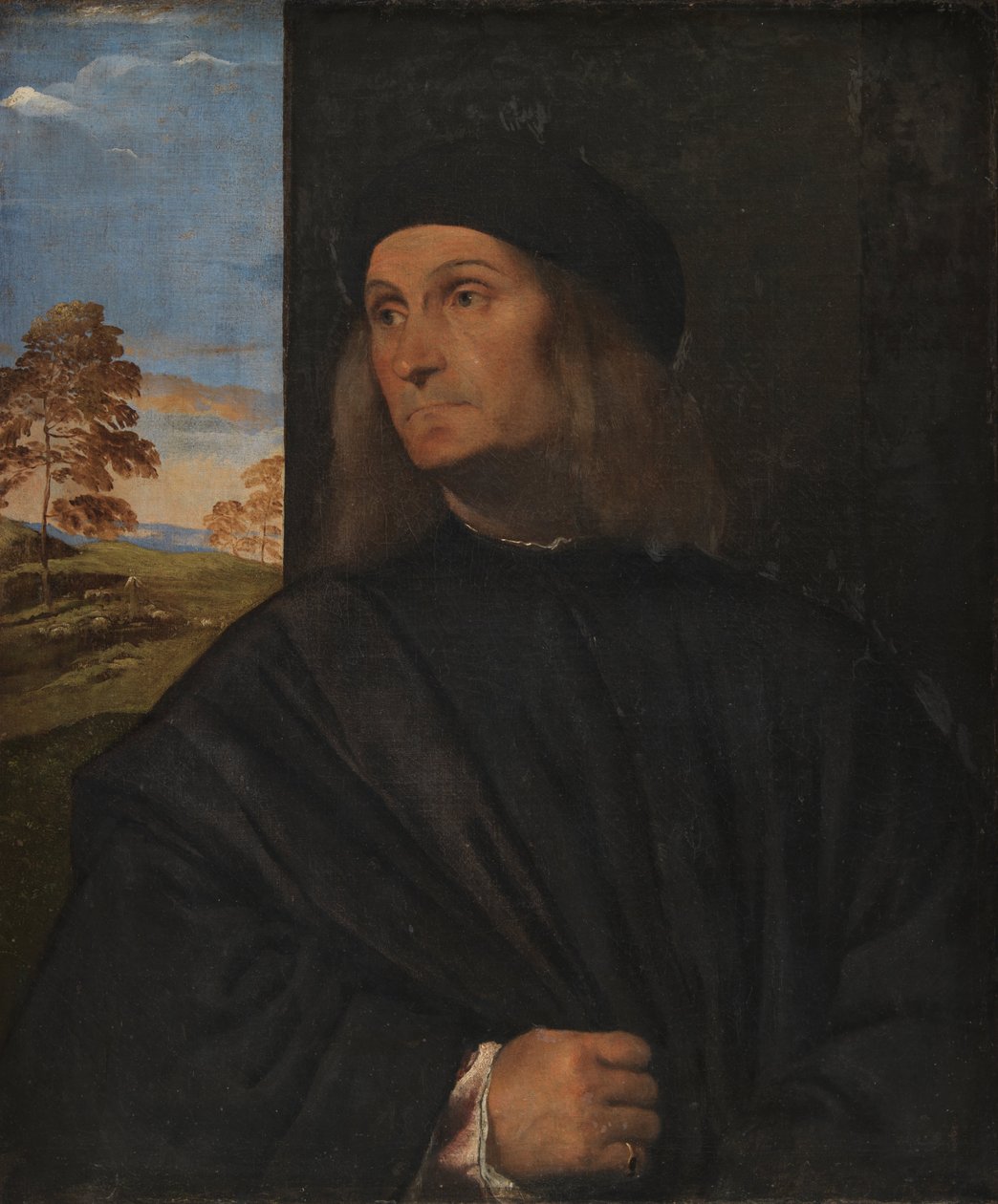 Giovanni Bellini velencei festő arcképe alkotó: Tiziano Vecelli