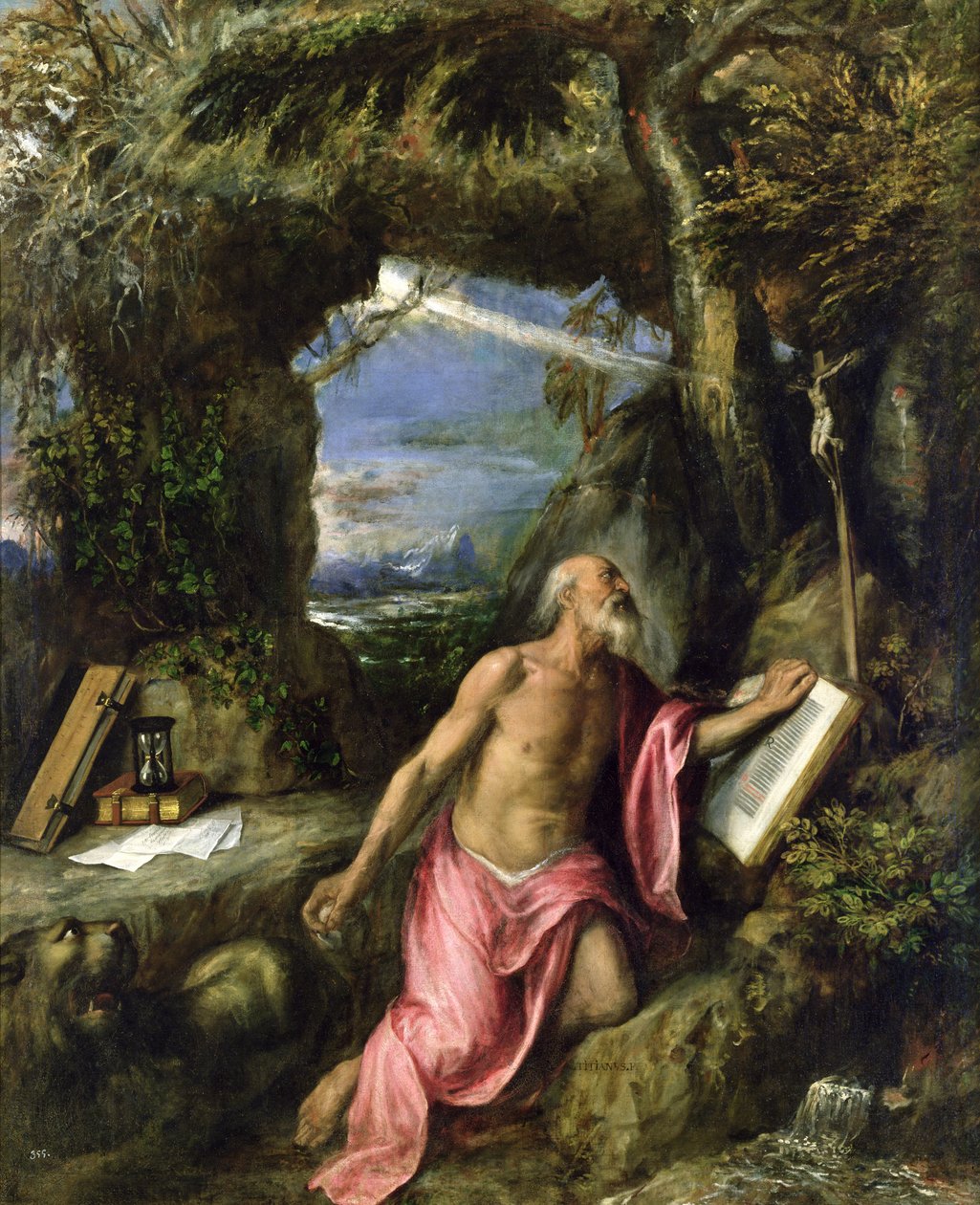 Szent Jeromos alkotó: Tiziano Vecelli