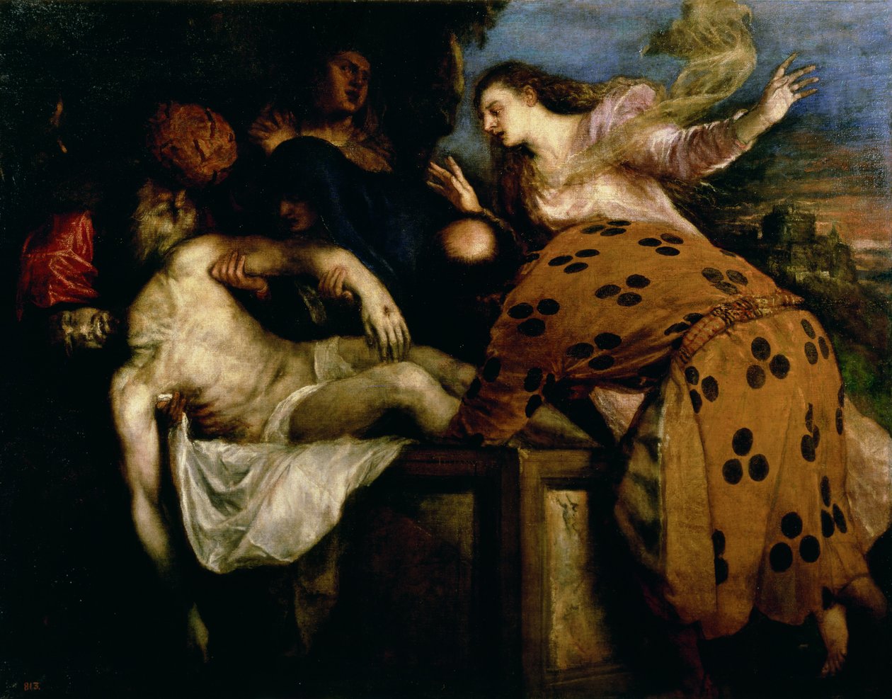 Krisztus temetése alkotó: Tiziano Vecelli
