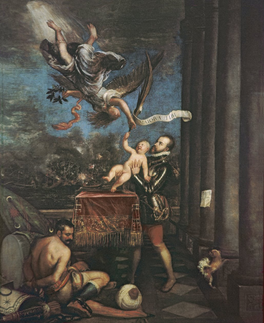 A lepantói csata allegóriája, 1573-1575 alkotó: Tiziano Vecelli