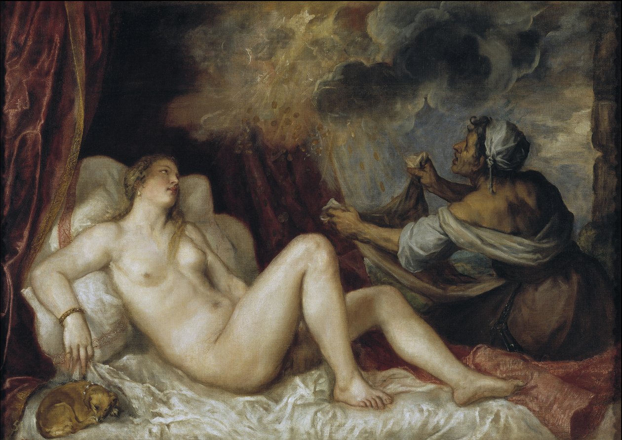 Danae, 1553 alkotó: Tiziano Vecelli