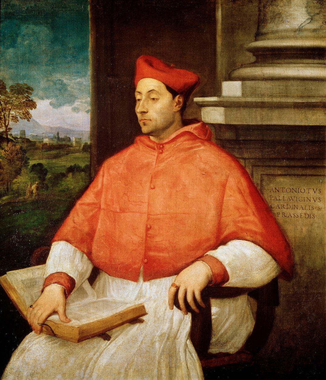 Antonio Pallavicini bíboros portréja, 1441-1507 alkotó: Tiziano Vecelli