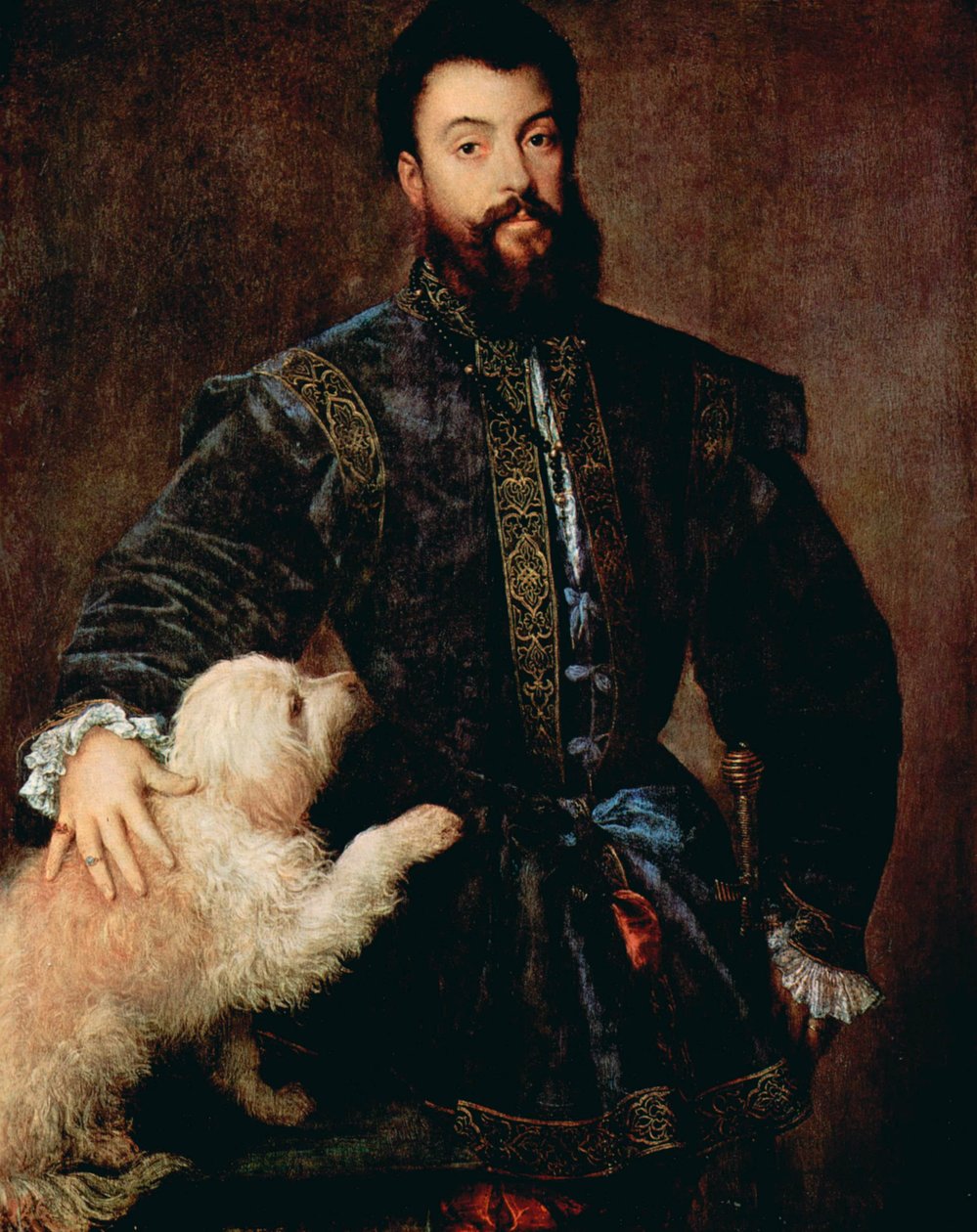 Federico II Gonzaga, Mantova hercegének portréja, 1500-1540, c1525. alkotó: Tiziano Vecelli