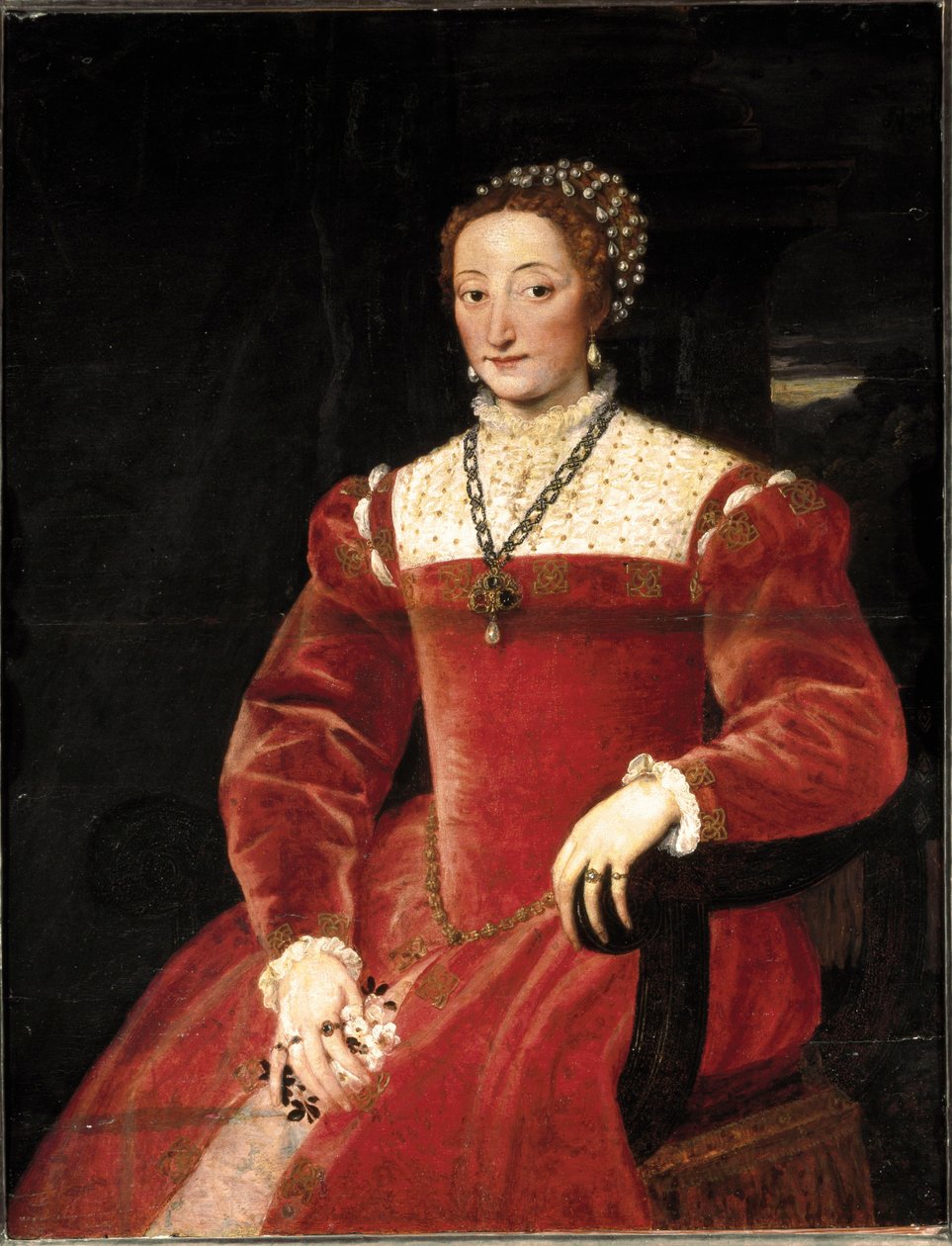 Giulia portréja, Varano Della Rovere alkotó: Tiziano Vecelli