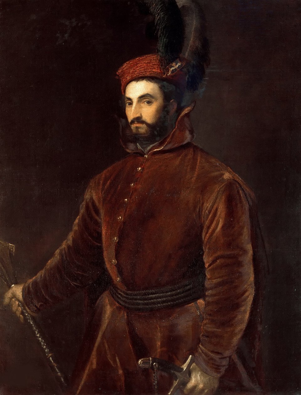 Ippolito de Medici portréja 1511-1535, kb. 1533-1534. alkotó: Tiziano Vecelli