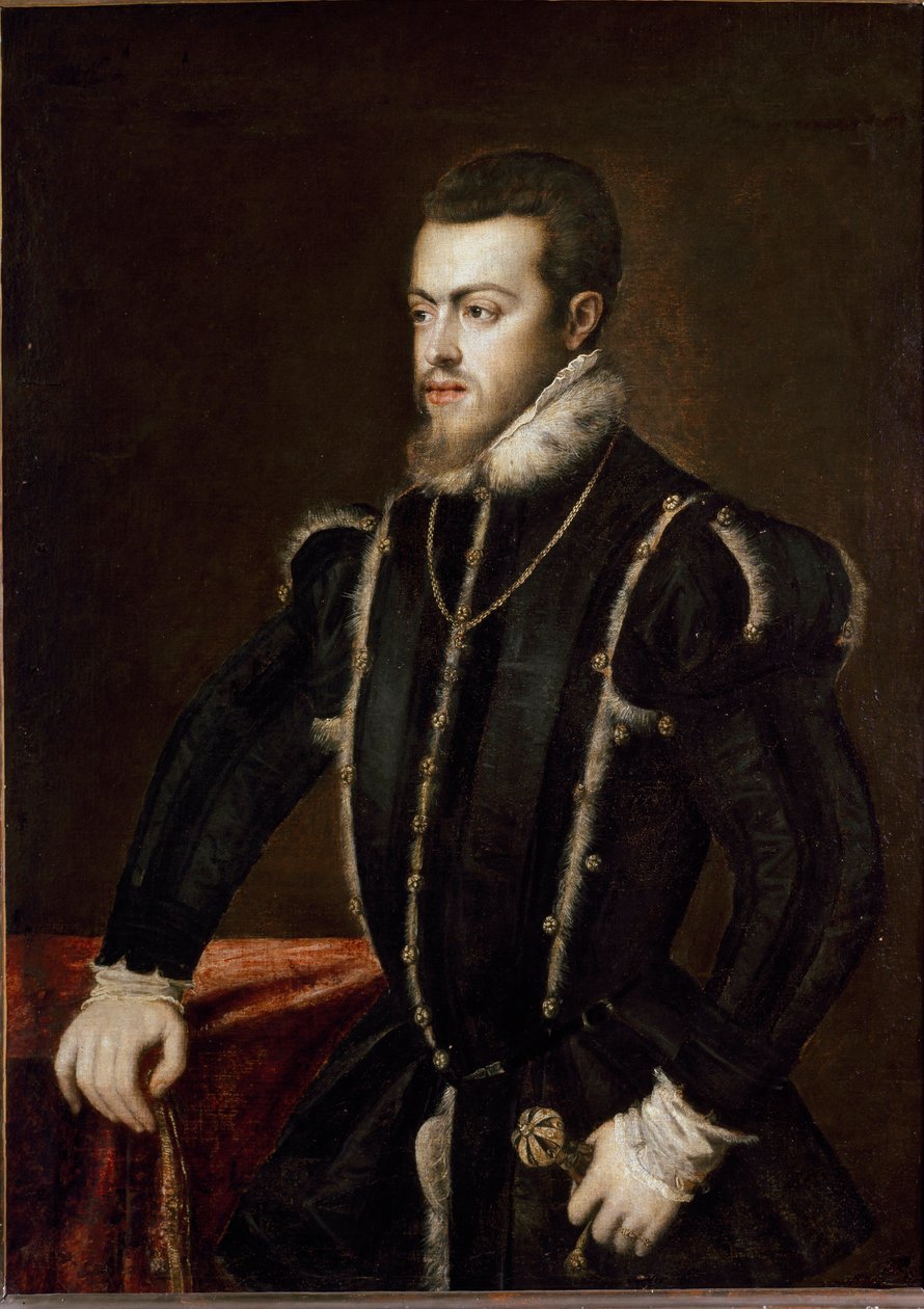 Fülöp portréja II alkotó: Tiziano Vecelli