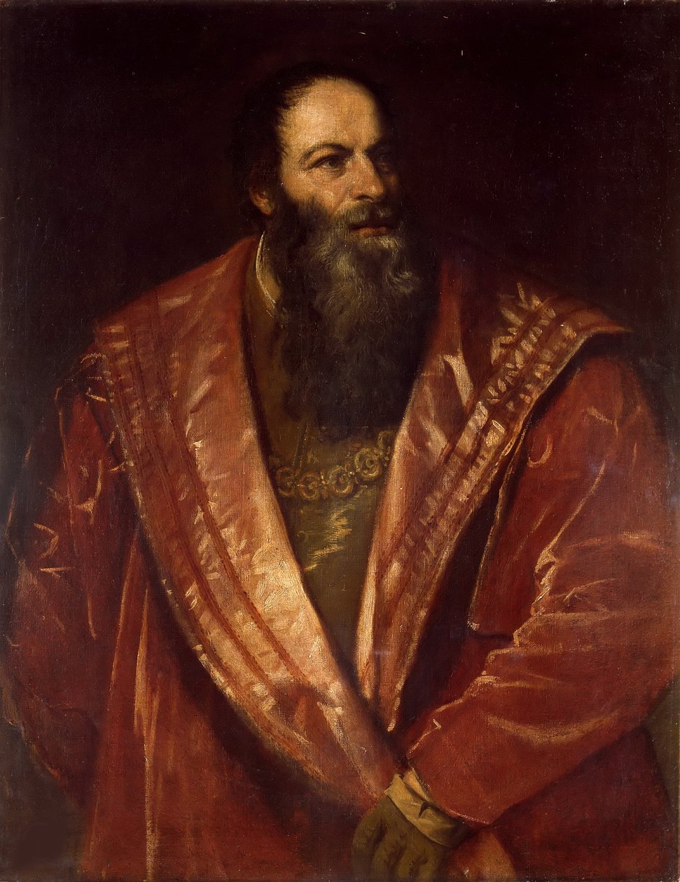 Pietro Aretino portréja, 1545. alkotó: Tiziano Vecelli