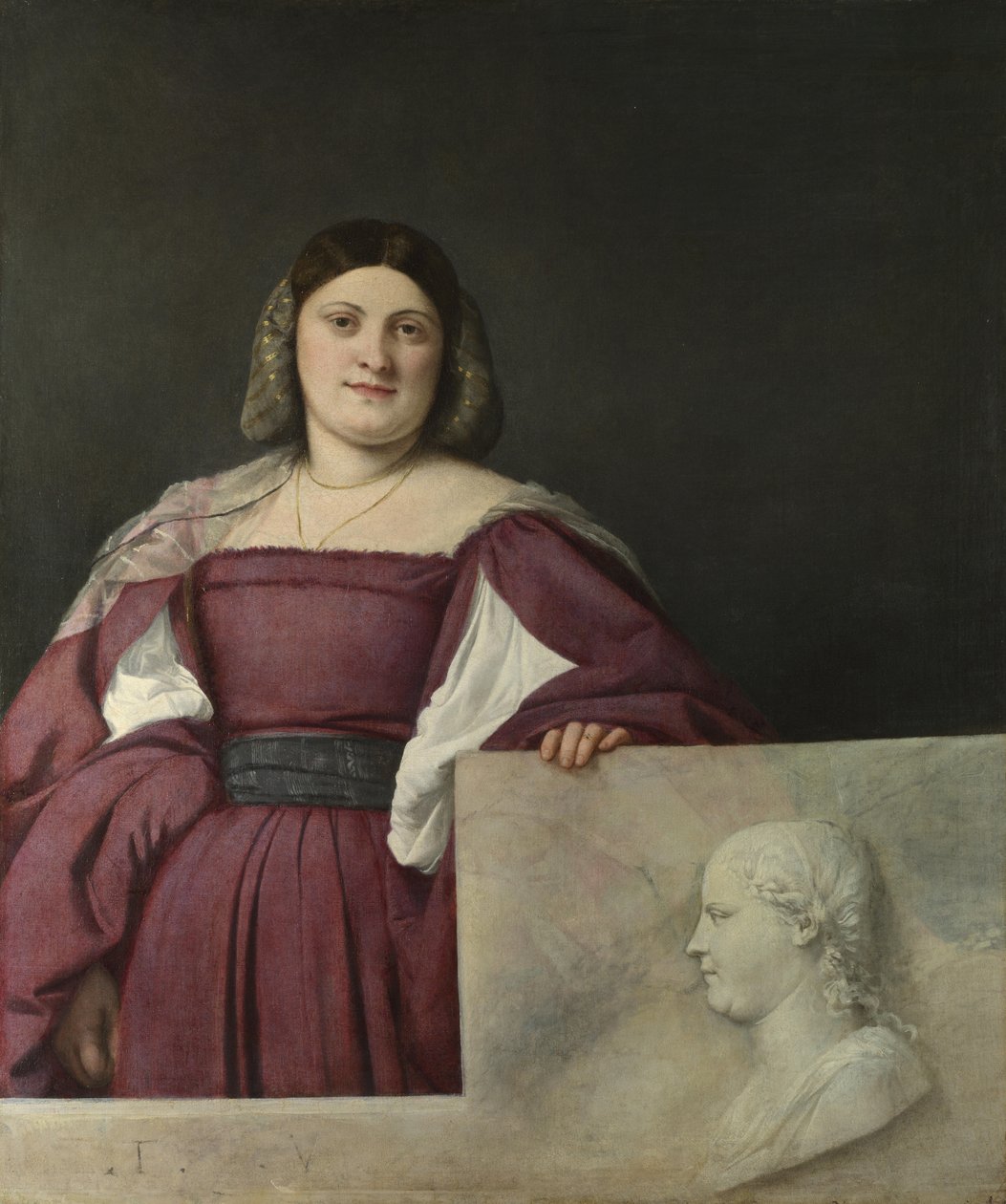 La Schiavona hölgy portréja, c. 1510 alkotó: Tiziano Vecelli