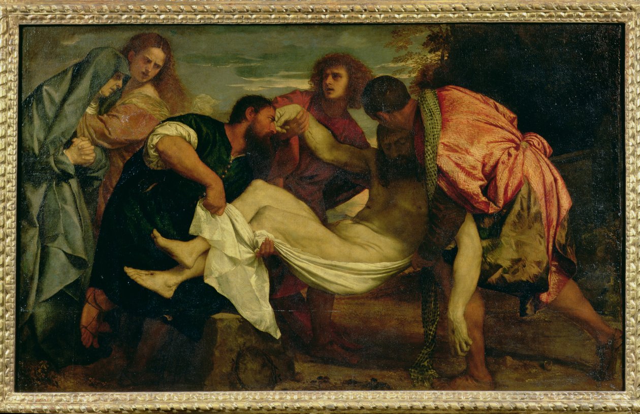 Krisztus temetése alkotó: Tiziano Vecelli