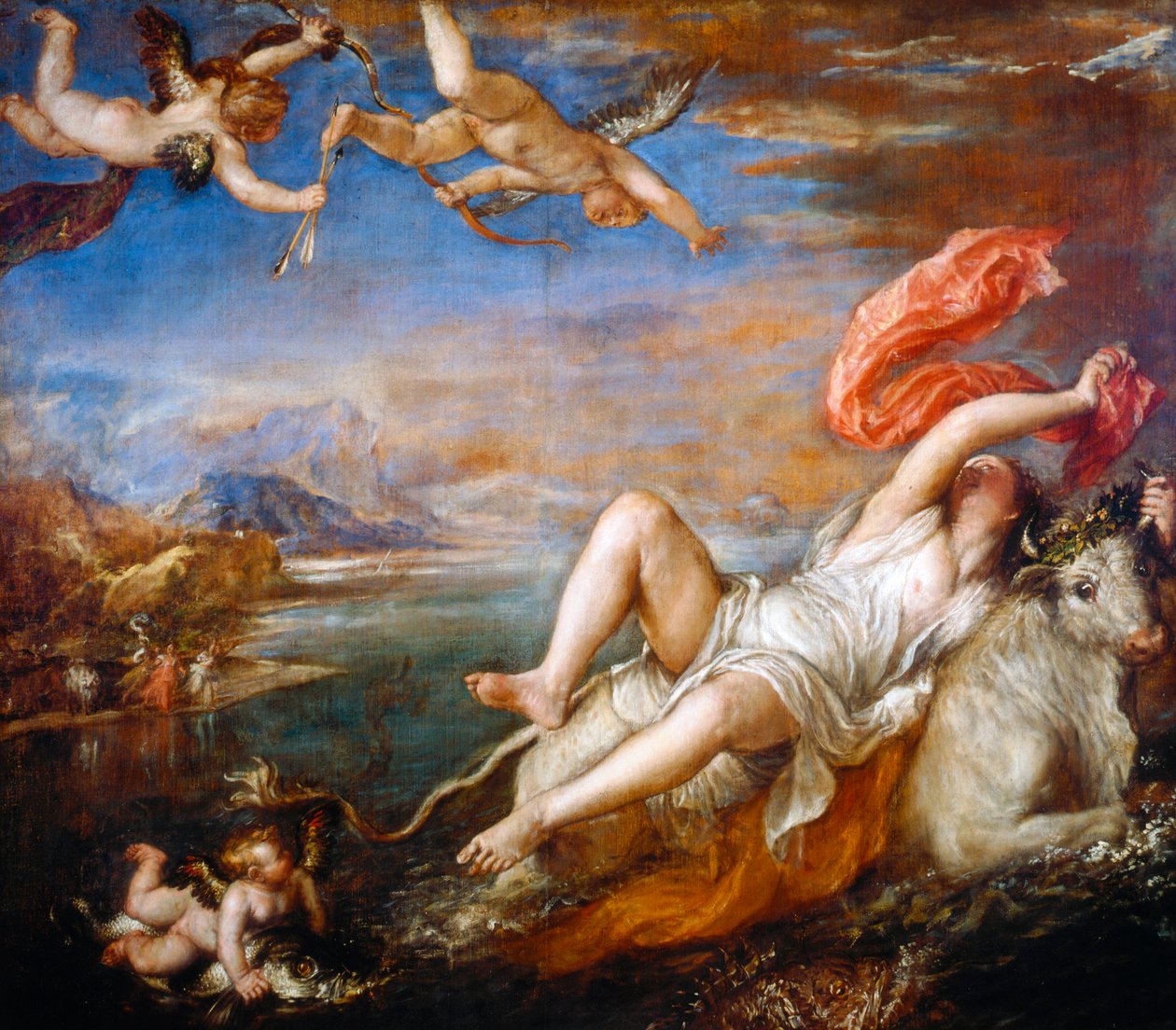 Európa megerőszakolása, 1560-1561 alkotó: Tiziano Vecelli