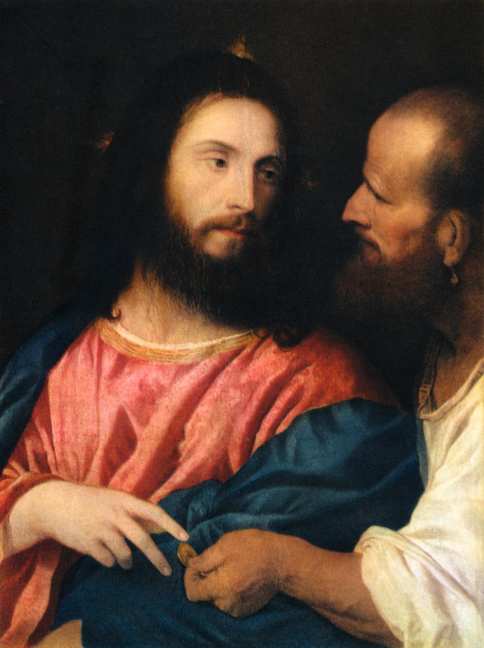 A Tribute Money, 1518, 1937 alkotó: Tiziano Vecelli