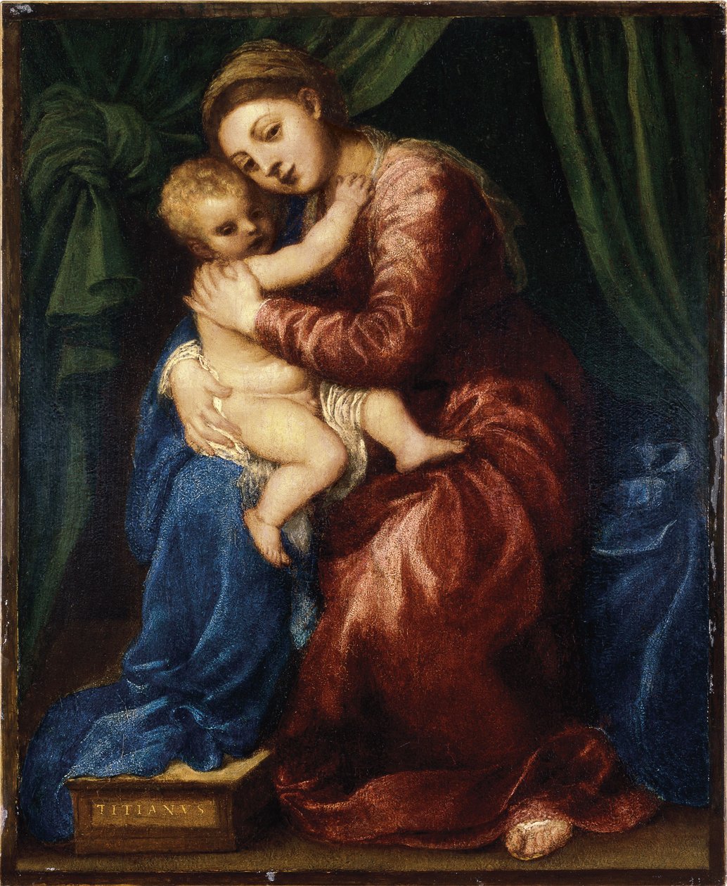 A Szűz és a Gyermek alkotó: Tiziano Vecelli