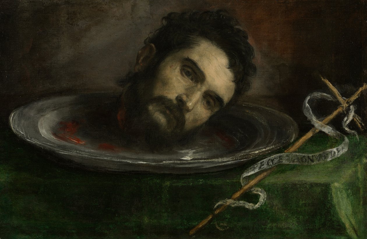Keresztelő János feje, az 1500-as évek vége alkotó: Tiziano Vecelli