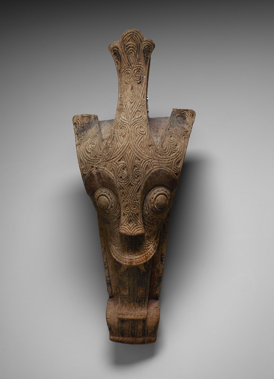 Singát ábrázoló házhomlokzati dísz, 1875-1900 körül (fa) alkotó: Toba Batak Culture