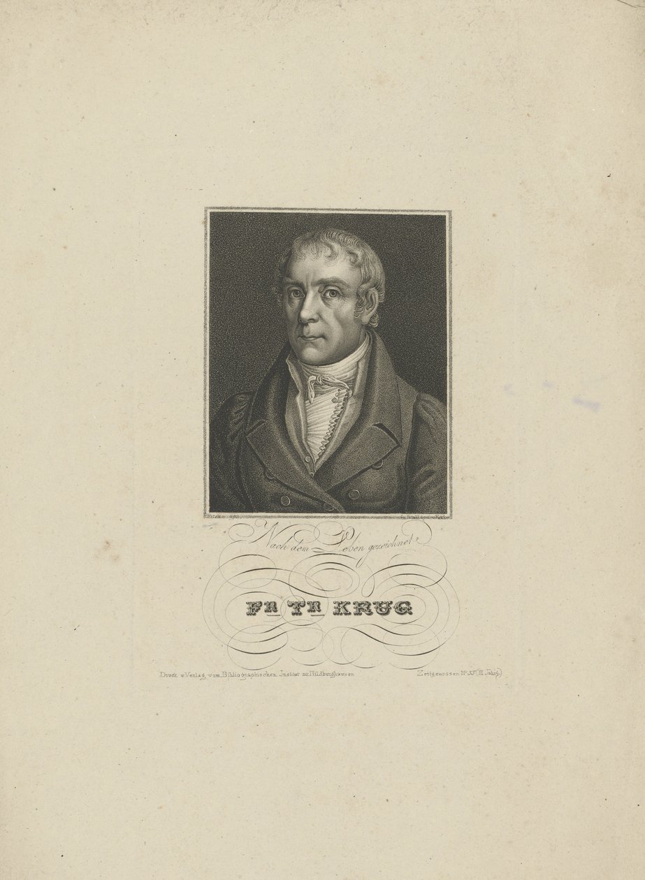 Wilhelm Traugott Krug portréja 1770-1842, 1828-1829. alkotó: Tobias Falcke