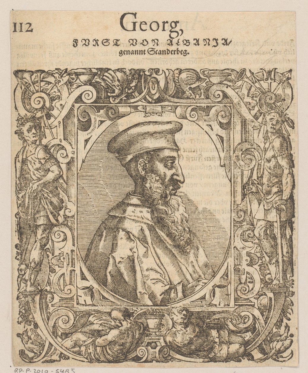 Szkander bég portréja alkotó: Tobias Stimmer