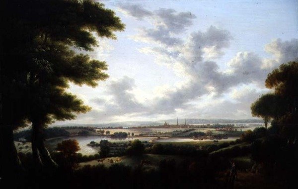 Southampton a Bitterne-től (olaj, vászon) alkotó: Tobias Young