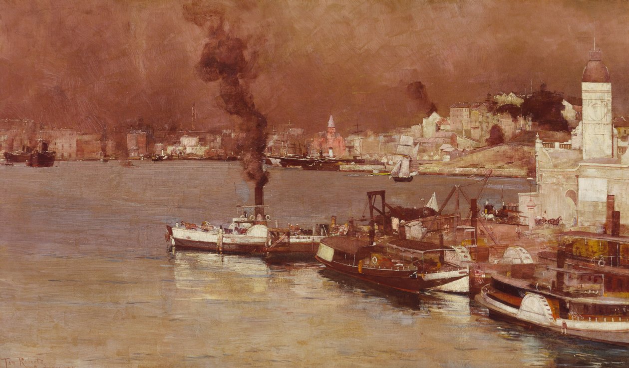Egy őszi reggel, Milsons Point, Sydney alkotó: Tom Roberts