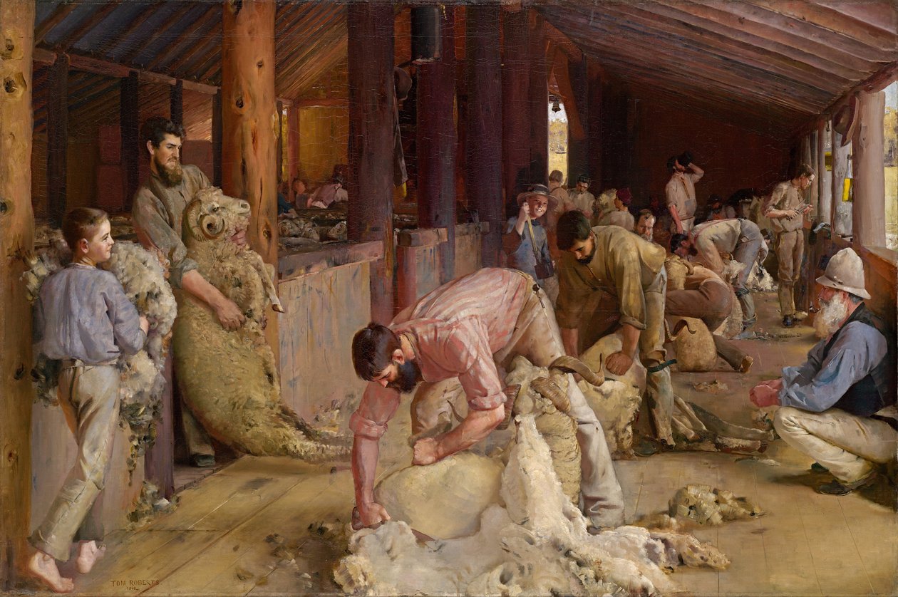 A kosok nyírása alkotó: Tom Roberts