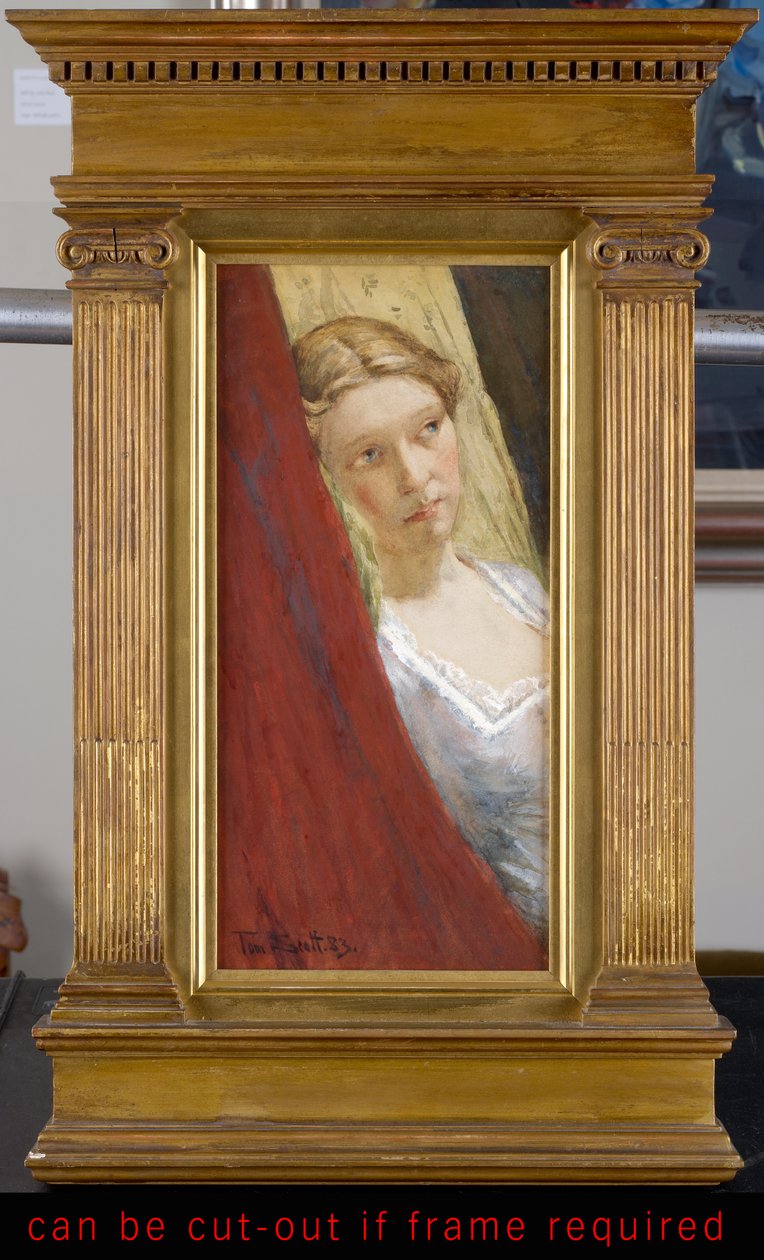 Elmélkedés, 1883 (wc és gouache papíron) alkotó: Tom Scott