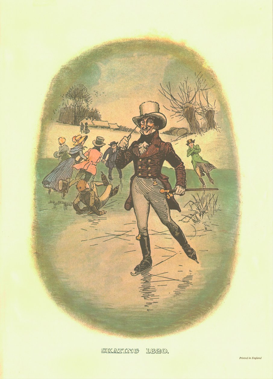 Korcsolya, 1820, c1910. alkotó: Tom Browne