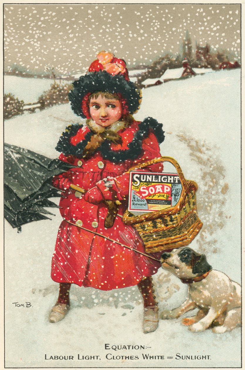 Kereskedelmi kártya Napfény szappanhoz, c1900 alkotó: Tom Browne