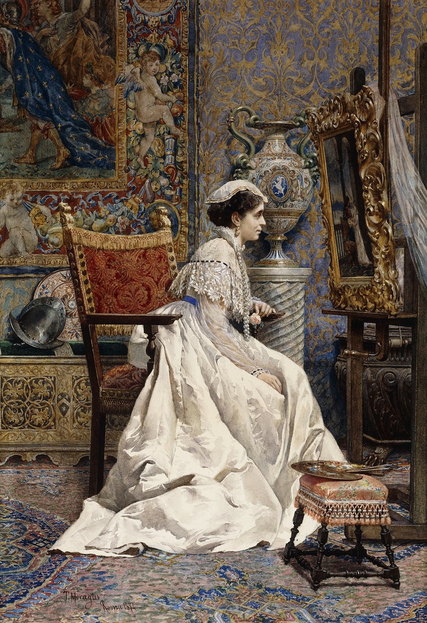 Egy gyönyörű műértő, 1874 alkotó: Tomas Moragas y Torras