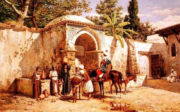 Beszélgetés a kútnál alkotó: Tomas Moragas y Torras