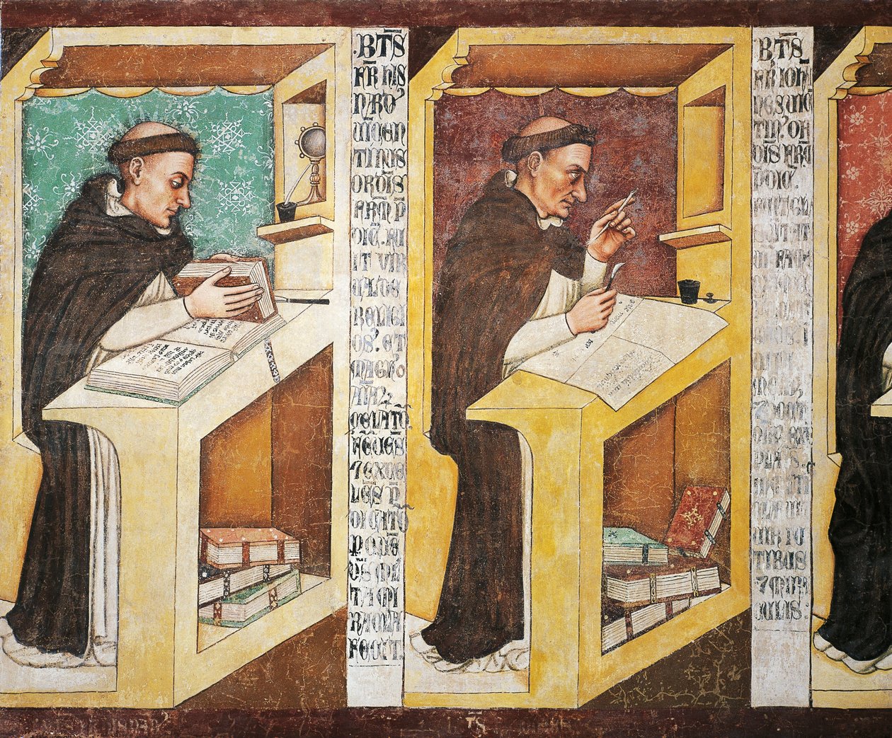 Isnardo testvér Vicenzából, Tommaso da Modena (1325 körül vagy 1326-1379), freskó, püspöki szeminárium, domonkosok káptalanja, Treviso. alkotó: Tomaso da (late 15th century) Modena