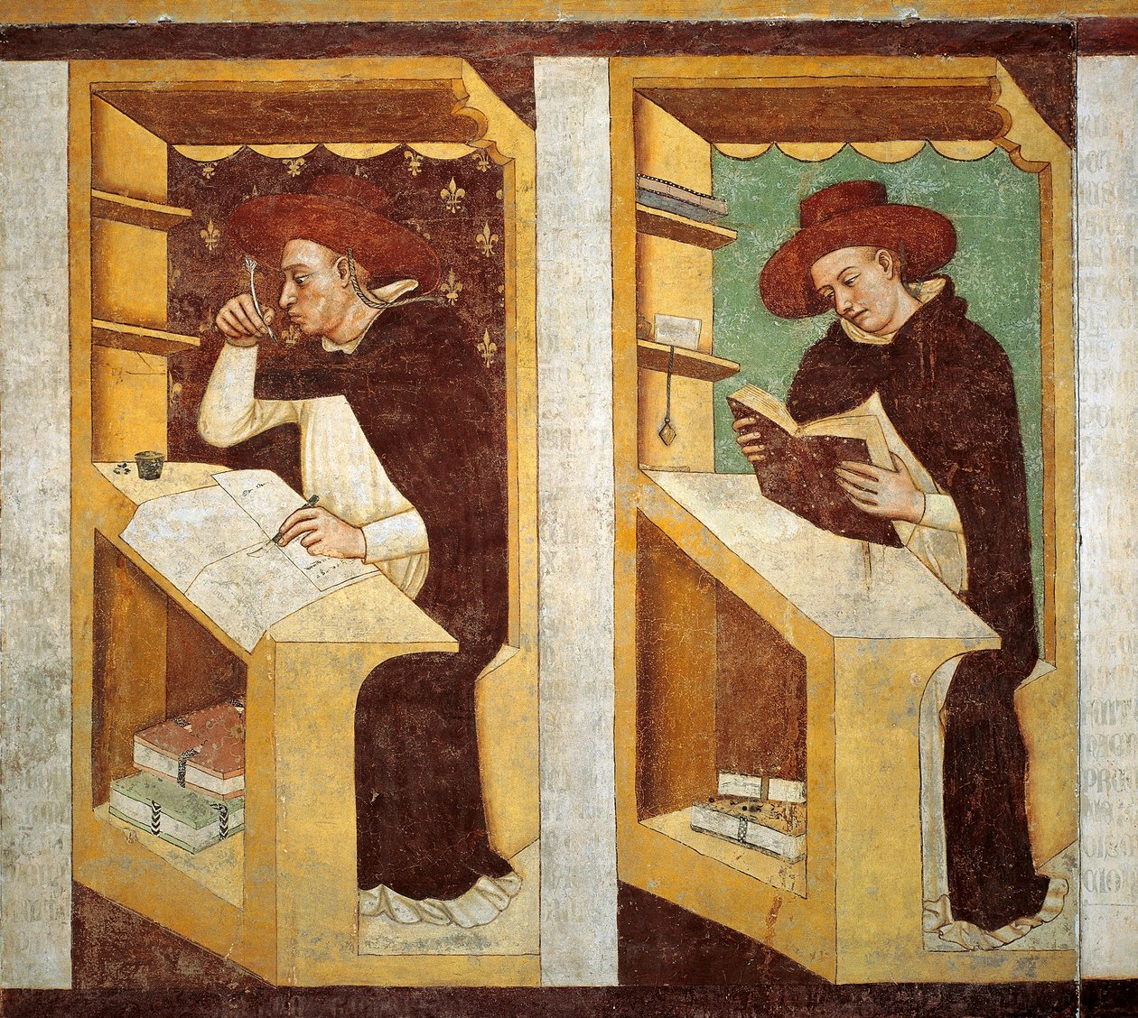 Dominikai szerzetesek, részlet a Domonkos Rend negyven jeles tagjának ciklusából alkotó: Tomaso da (late 15th century) Modena