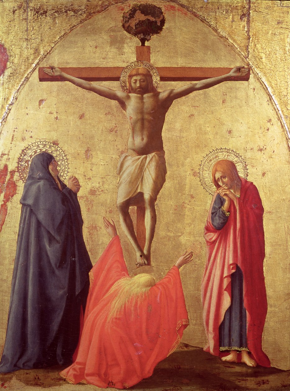 Keresztre feszítés, 1426 (tempera a panelen) alkotó: Tommaso Masaccio
