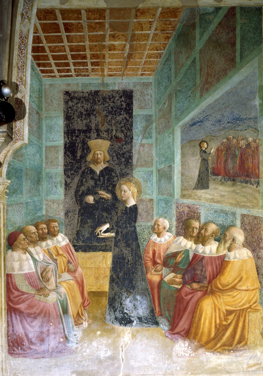 Szent Katalin vitája alkotó: Tommaso Masolino da Panicale