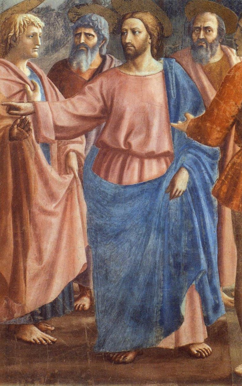 Tribute Money (részlet) alkotó: Giovanni di Ser Giovanni