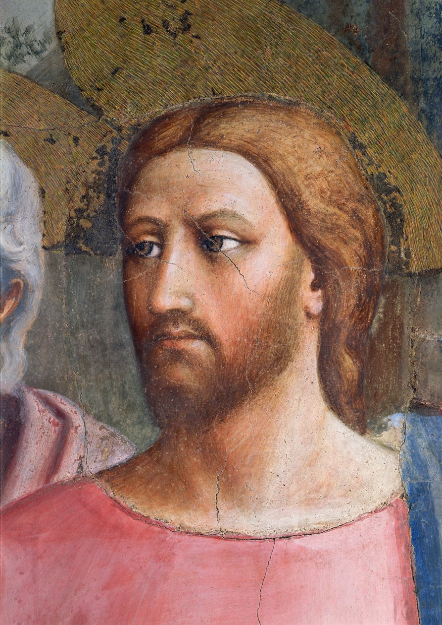 The Tribute Money: Krisztus feje, részlet, 1427 körül alkotó: Tommaso Masaccio
