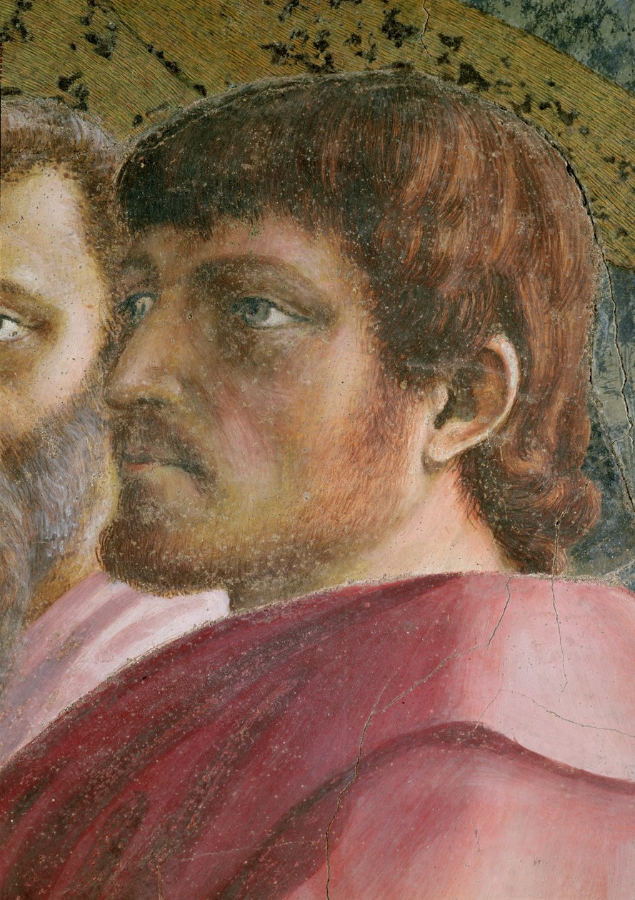 Tribute Money Egy apostol feje - részlet a 31642 c.1427 freskóról alkotó: Tommaso Masaccio