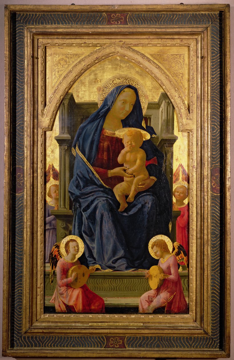 Virgin and Child, 1426 (tempera a panelen) (a részletekért lásd: 199298) alkotó: Tommaso Masaccio