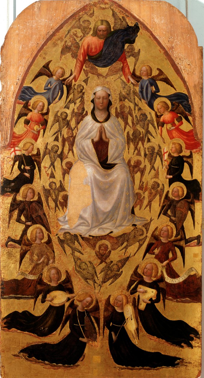 Szűz mennybemenetele - tempera a panelen alkotó: Tommaso Masolino da Panicale