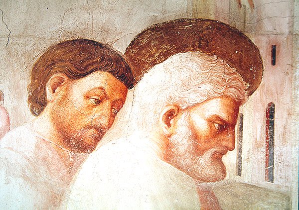 Részlet Szent Péter fejéről, Tabitha feltámadásából, 1427 körül alkotó: Tommaso Masolino da Panicale
