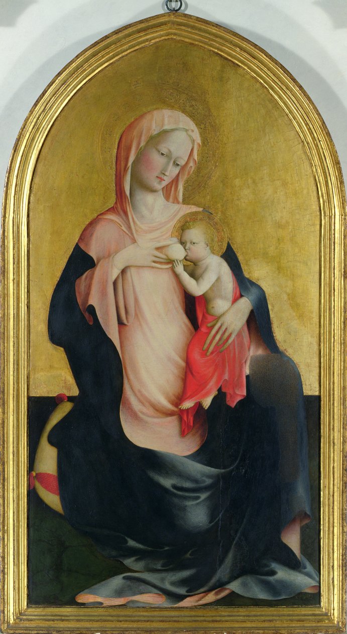 Alázat Madonna, 1410 körül (tempera a panelen) alkotó: Tommaso Masolino da Panicale