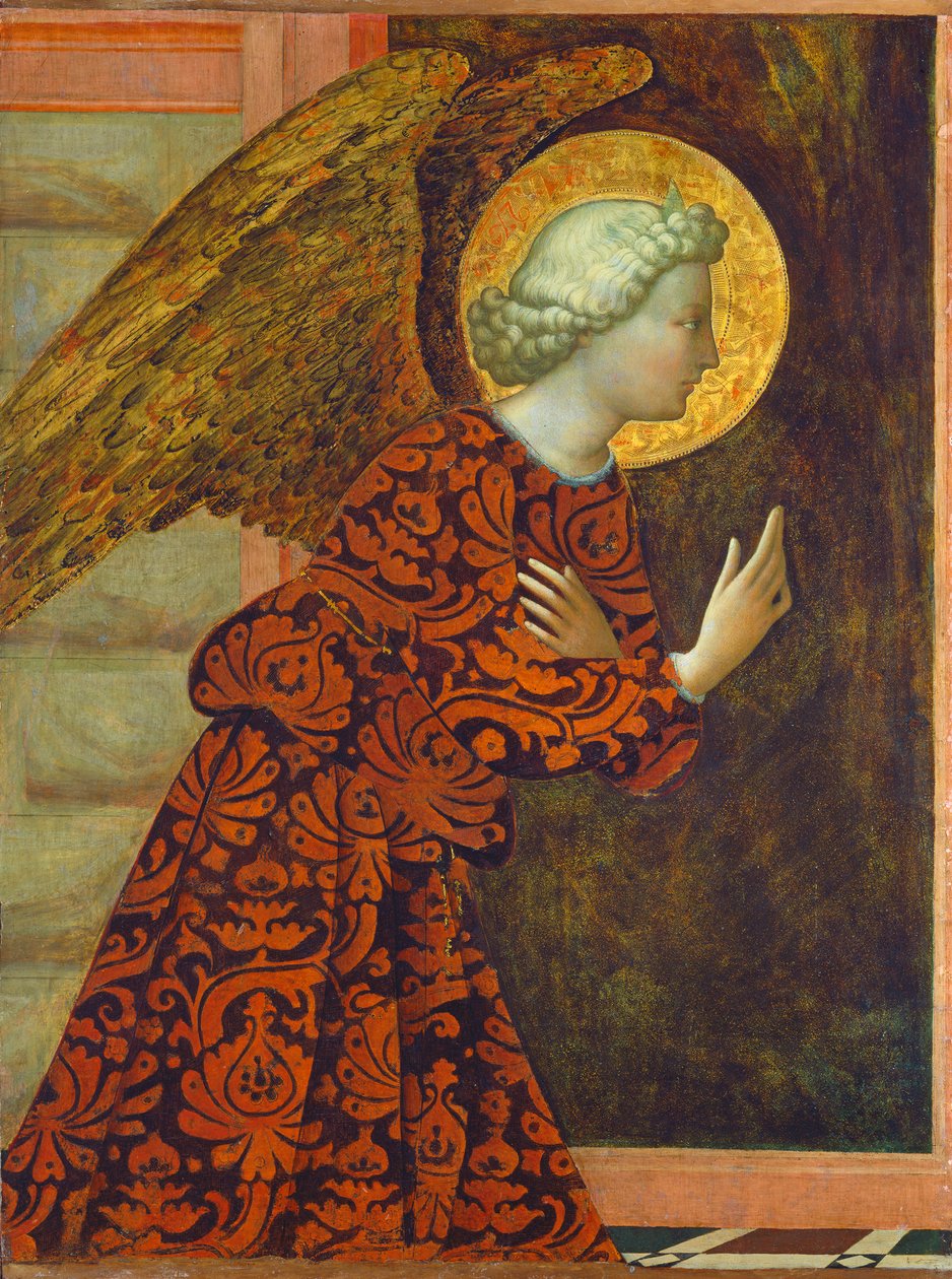 Gábriel arkangyal, c. 1430 (tempera a panelen) alkotó: Tommaso Masolino da Panicale