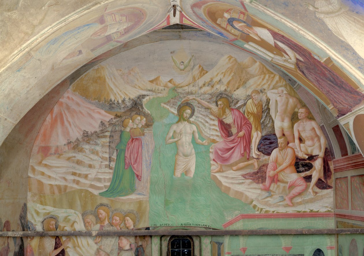 Krisztus megkeresztelkedése, Keresztelő Szent János életciklusából alkotó: Tommaso Masolino da Panicale